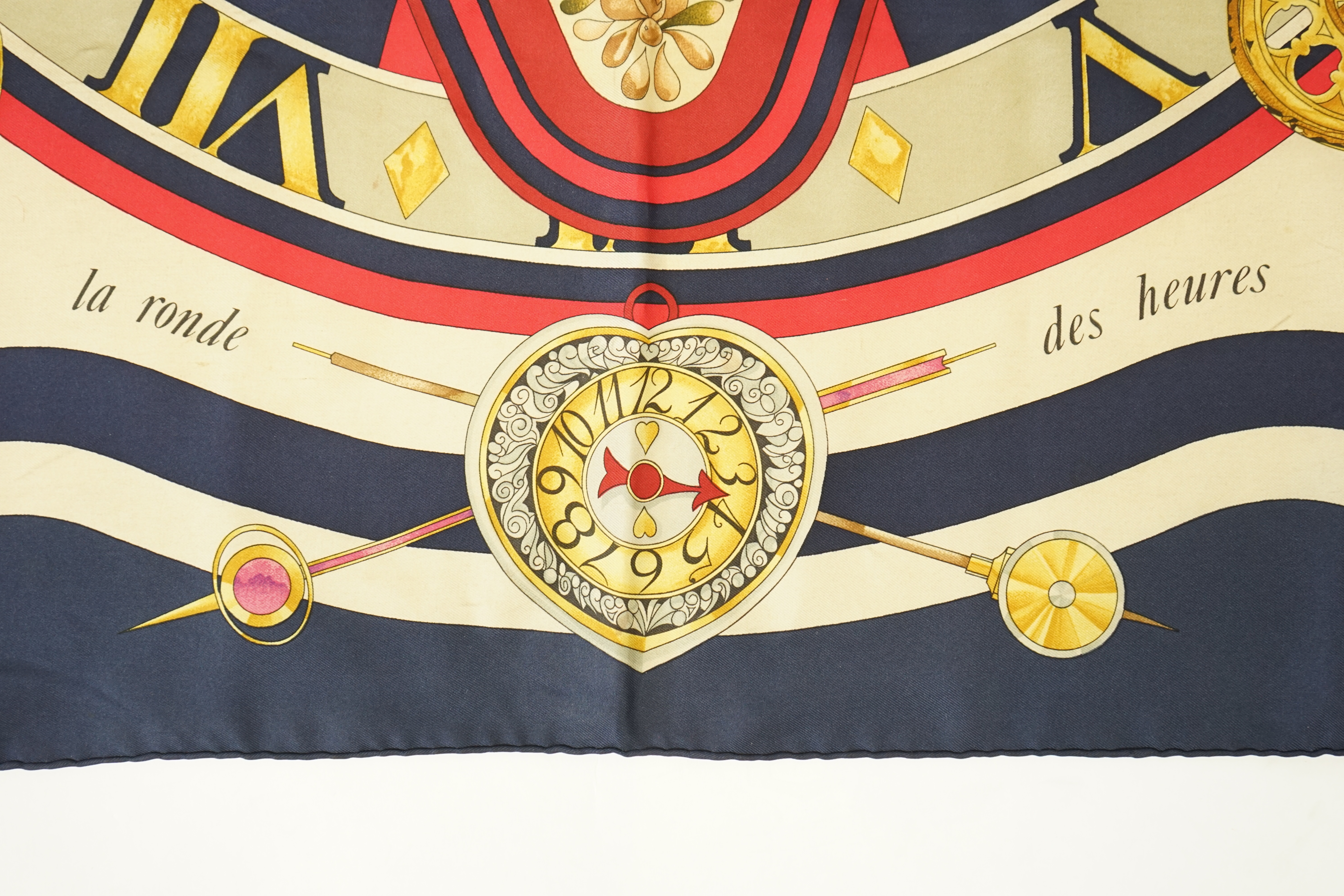 A Hermes scarf, La Ronde des Heures, boxed